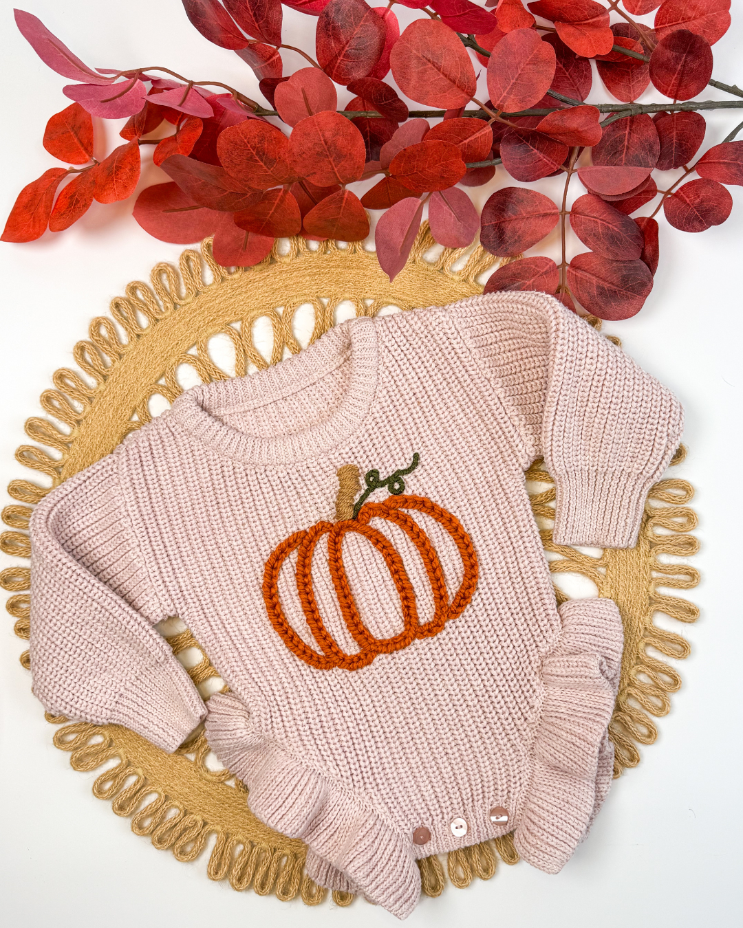 Fall Pumpkin Embroidery DIY Kit