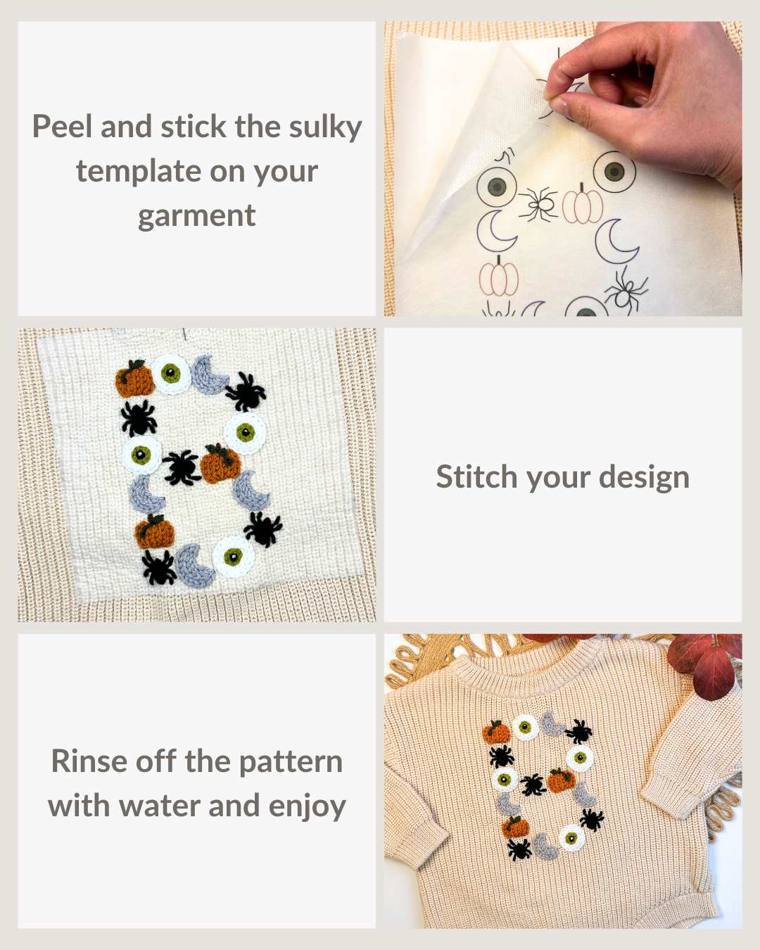 Halloween Embroidery Patterns (Digital Download)