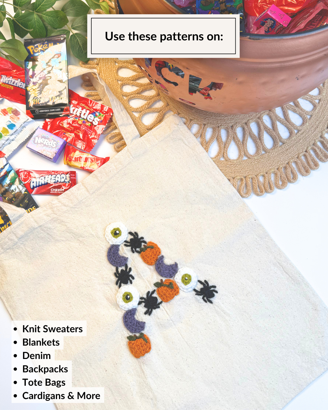 Spooky Halloween Letter Embroidery DIY Kit (A-Z) & (0-9)
