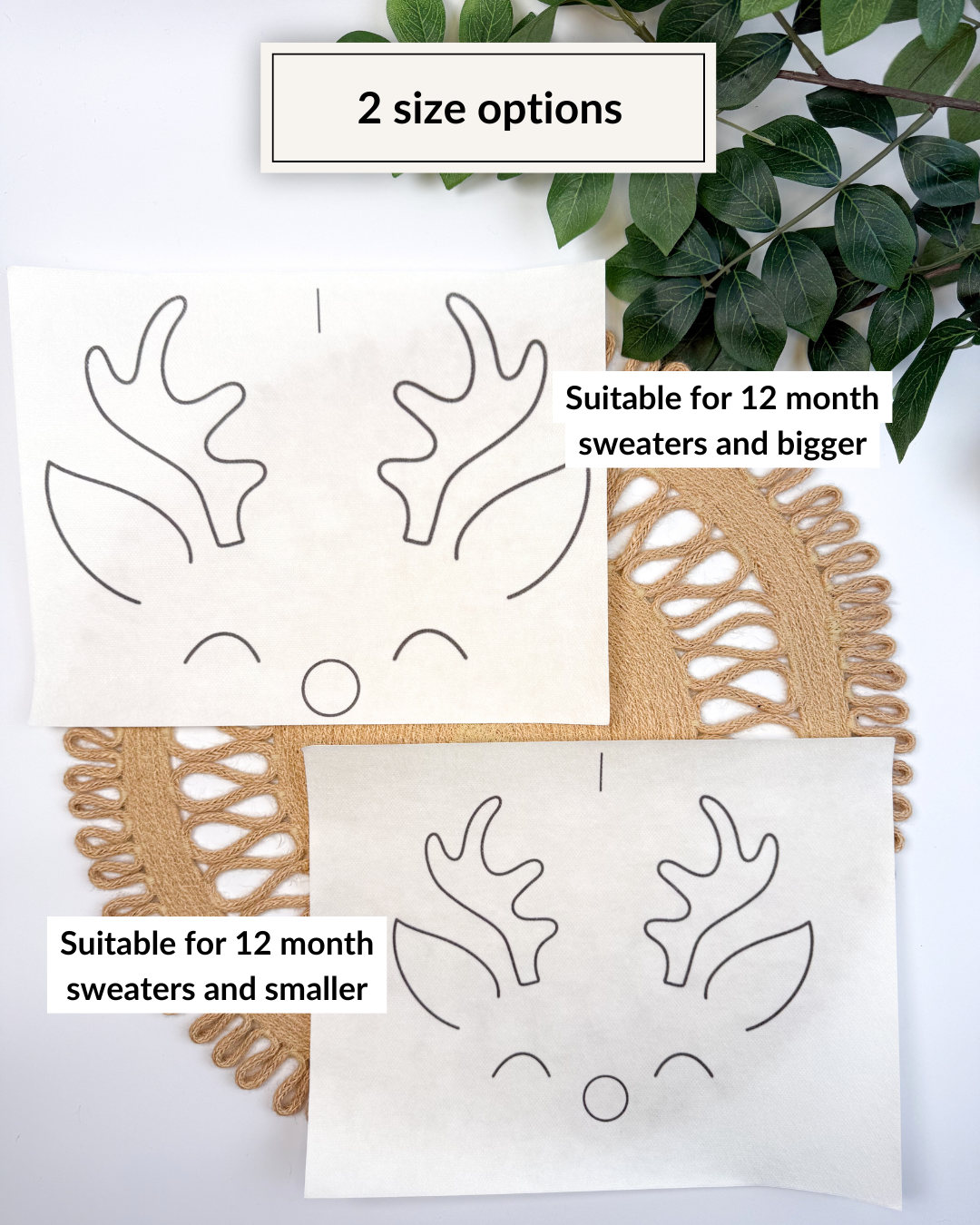 Reindeer Face Embroidery DIY Kit