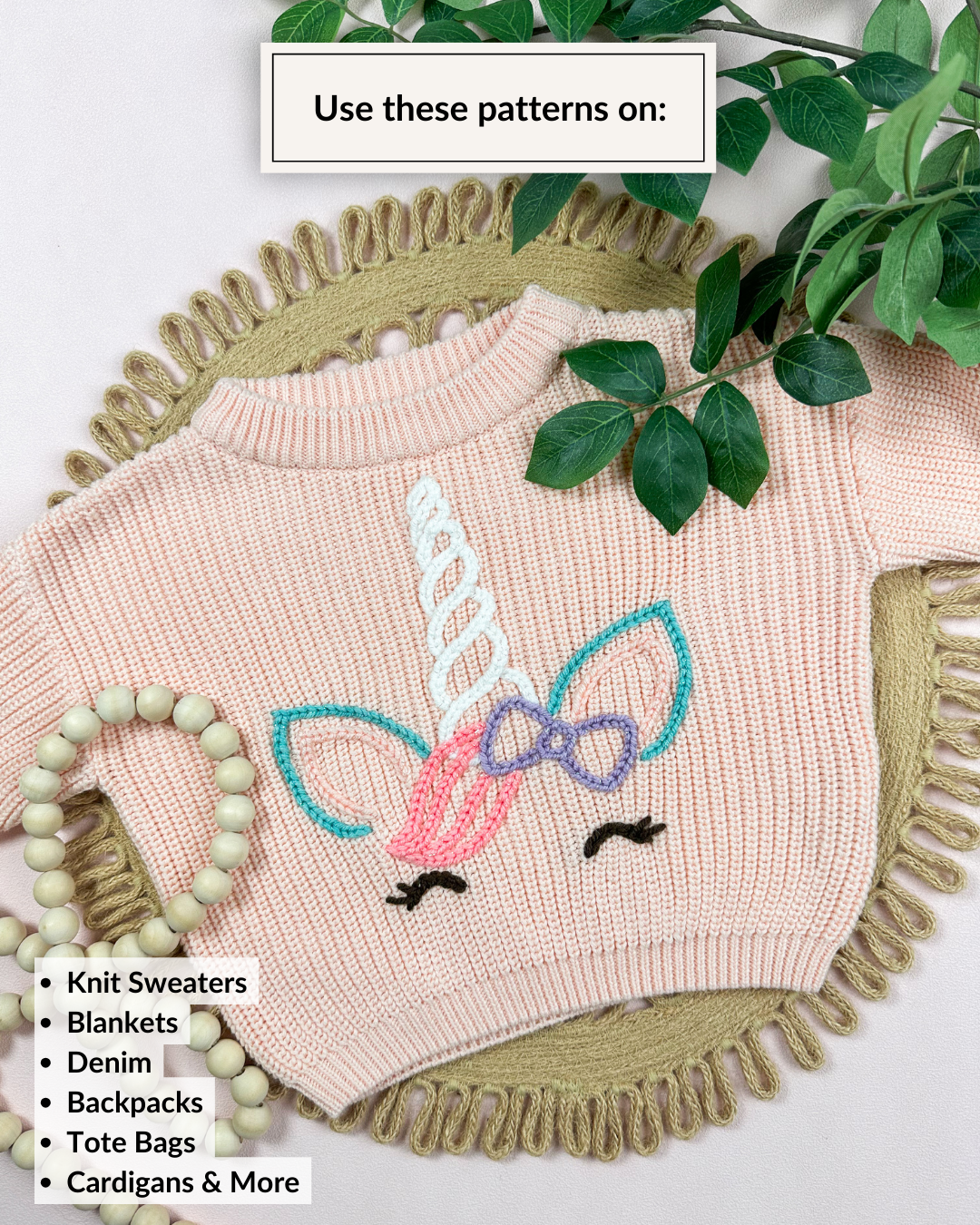 Unicorn Face Embroidery DIY Kit