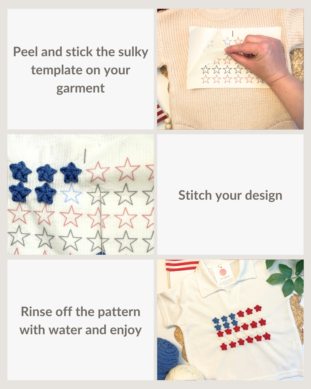 Flag Embroidery Patterns (Digital Download) - & Non-American Flags!