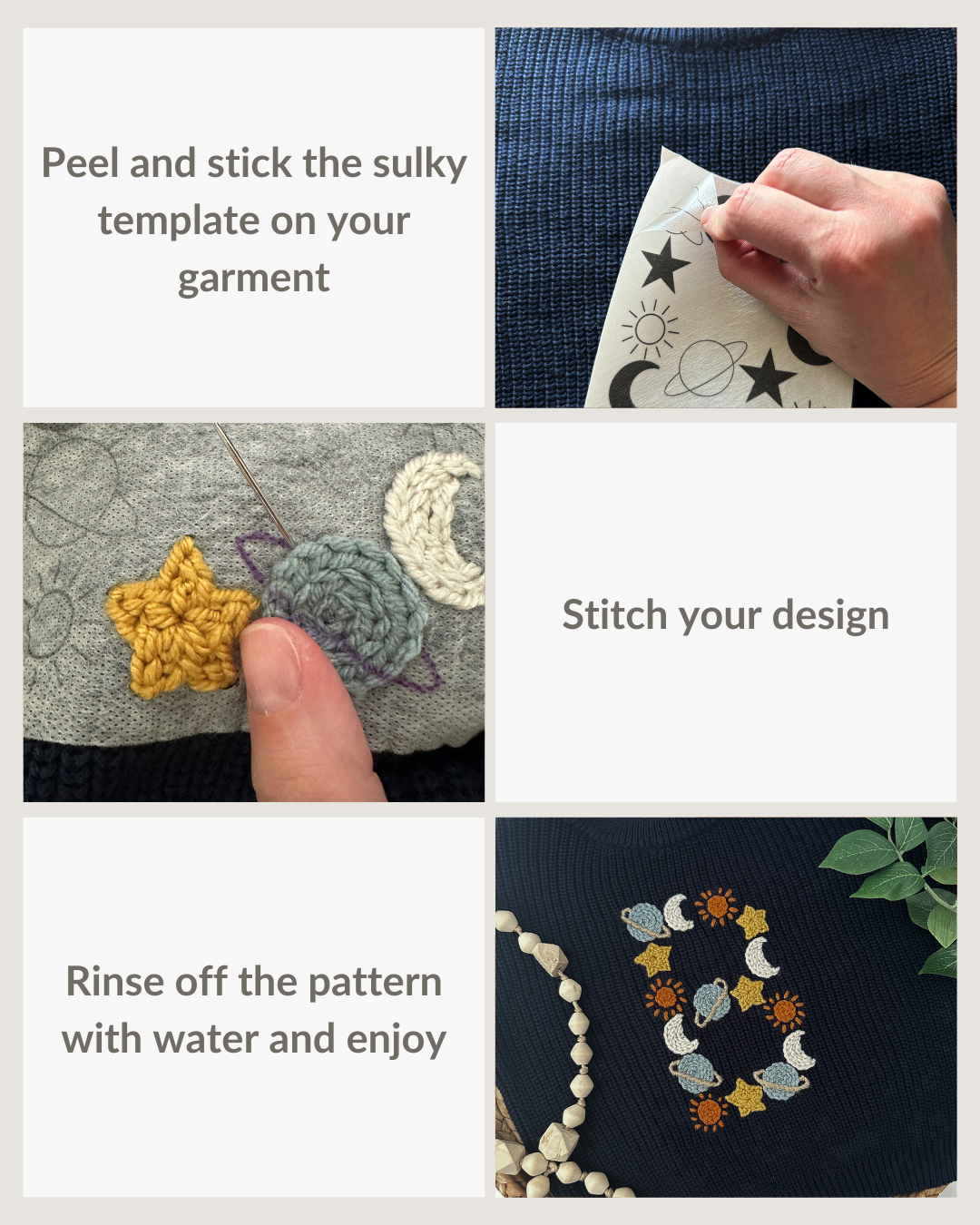 Galaxy Letter Embroidery Patterns (Digital Download)