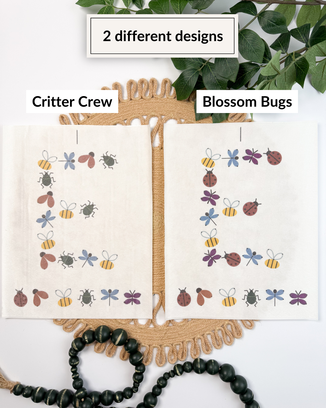 Bug Letter Embroidery Patterns (Digital Download)