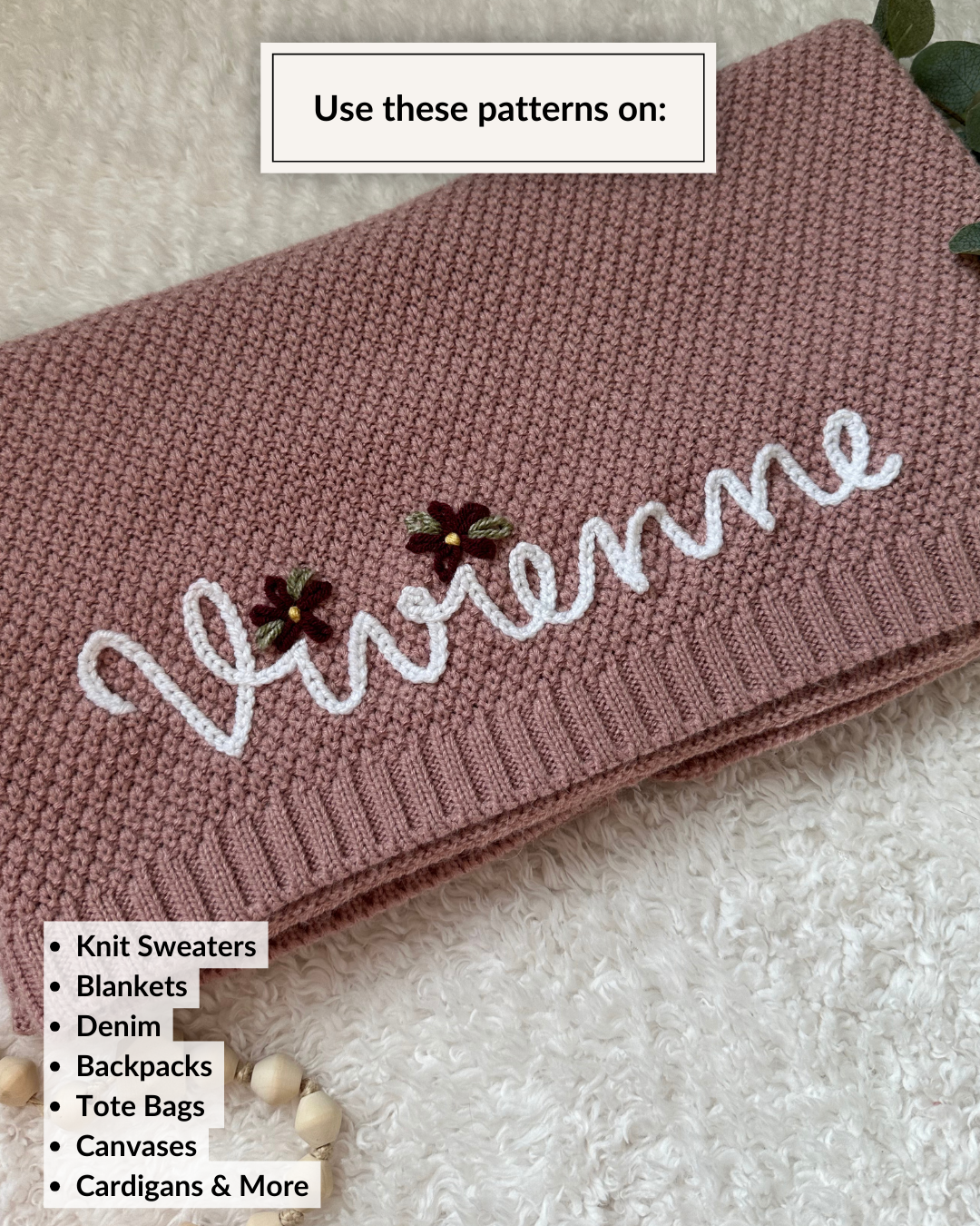Name/Words Embroidery DIY Kit