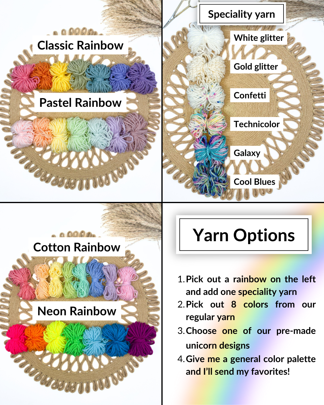 Unicorn Face Embroidery DIY Kit