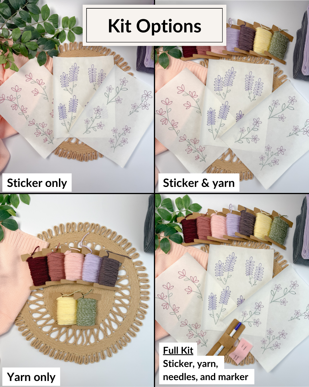 Wildflower Blanket Embroidery DIY Kit