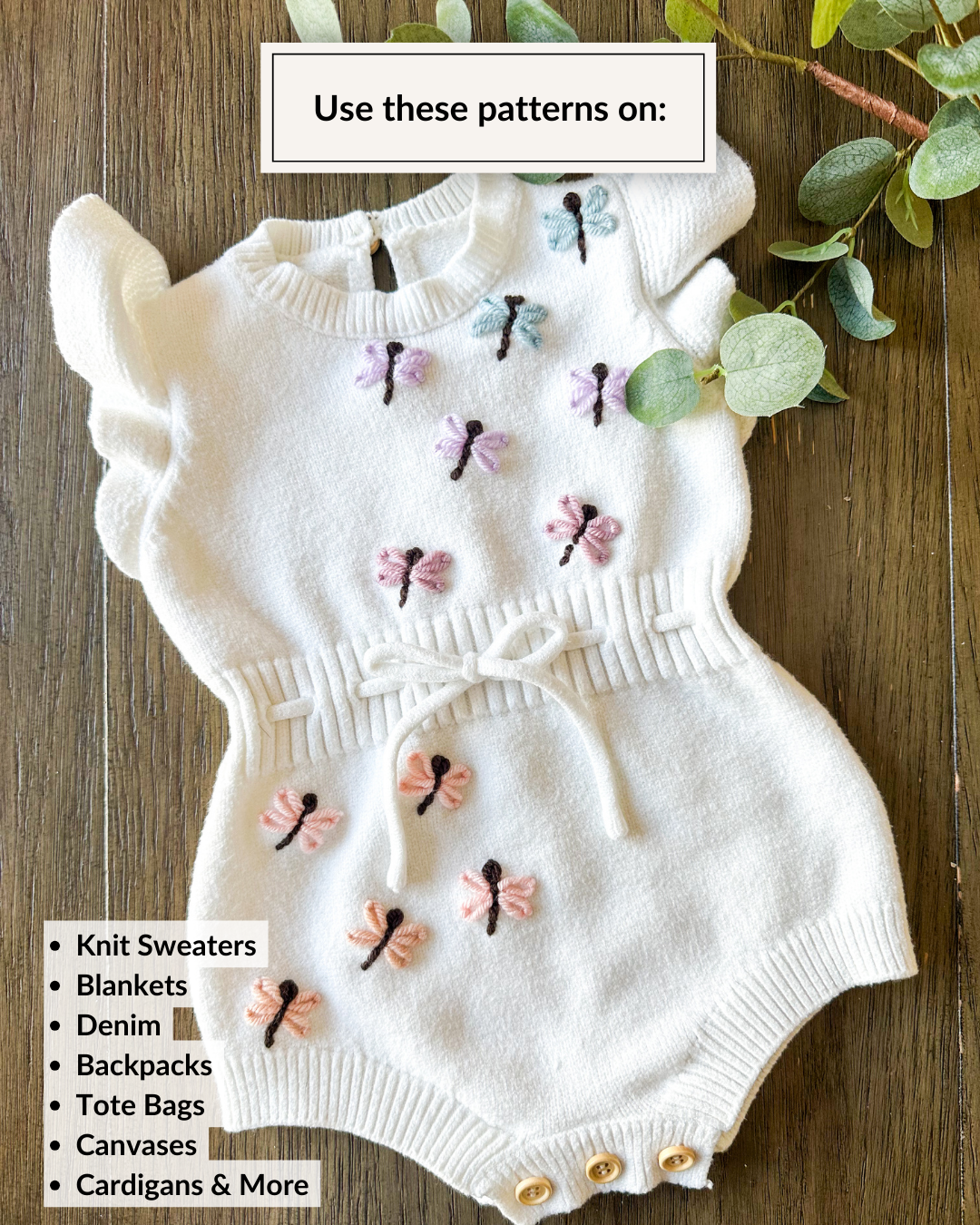 Bug Embroidery Patterns (Digital Download)
