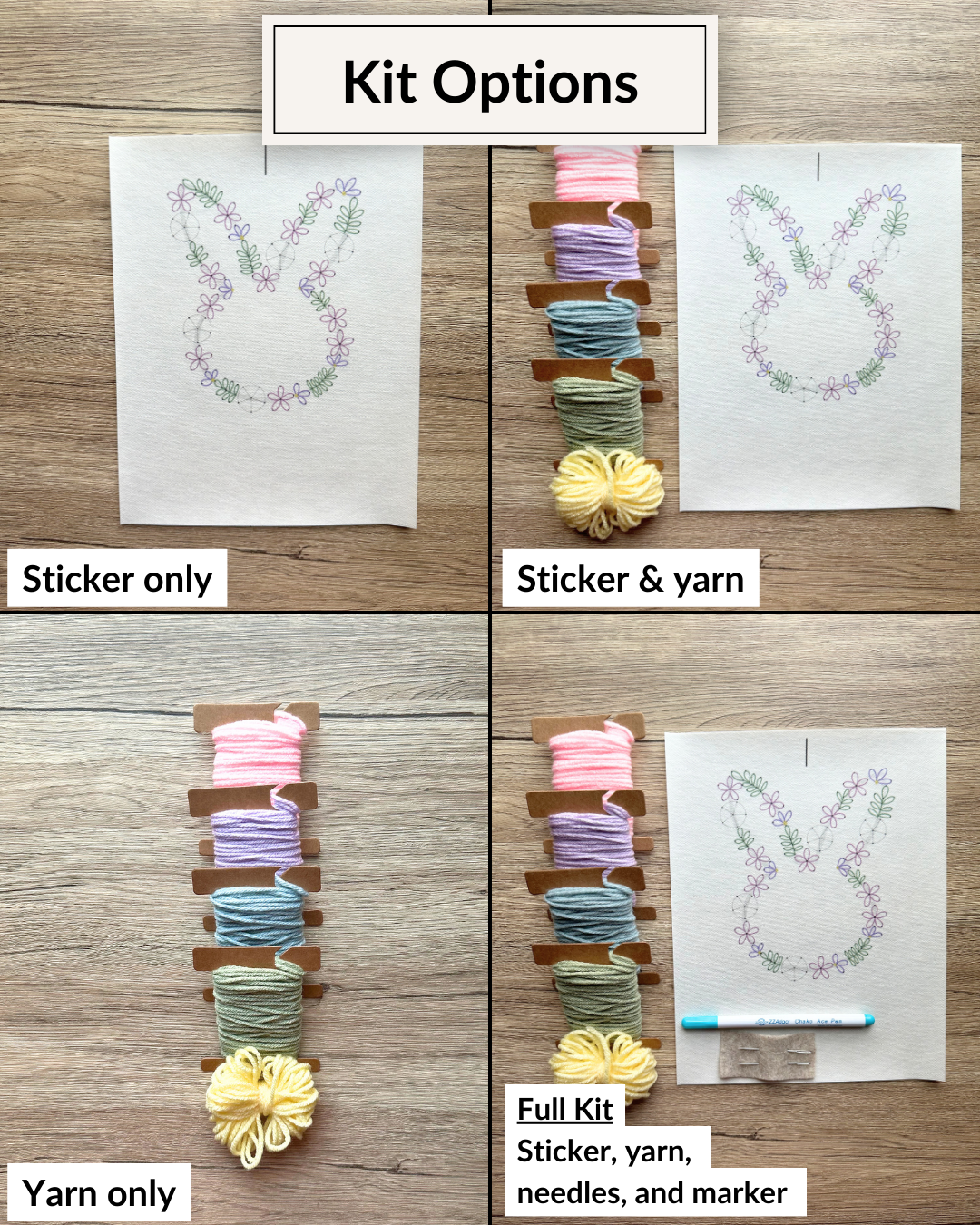 Floral Easter Bunny DIY Kit