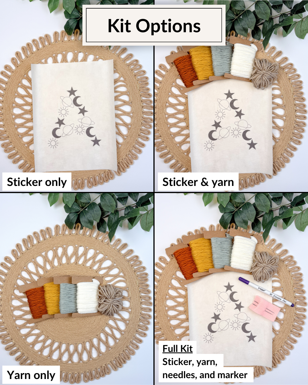 Galaxy Letter Embroidery DIY Kit (A-Z) & (0-9)